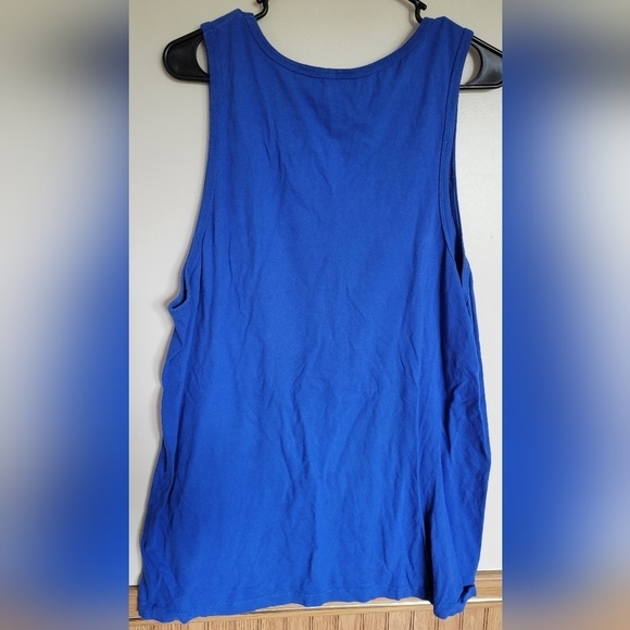 Volcom Boys Blue Logo Cotton Muscle Tank Size XL (16) - Picture 2 of 4